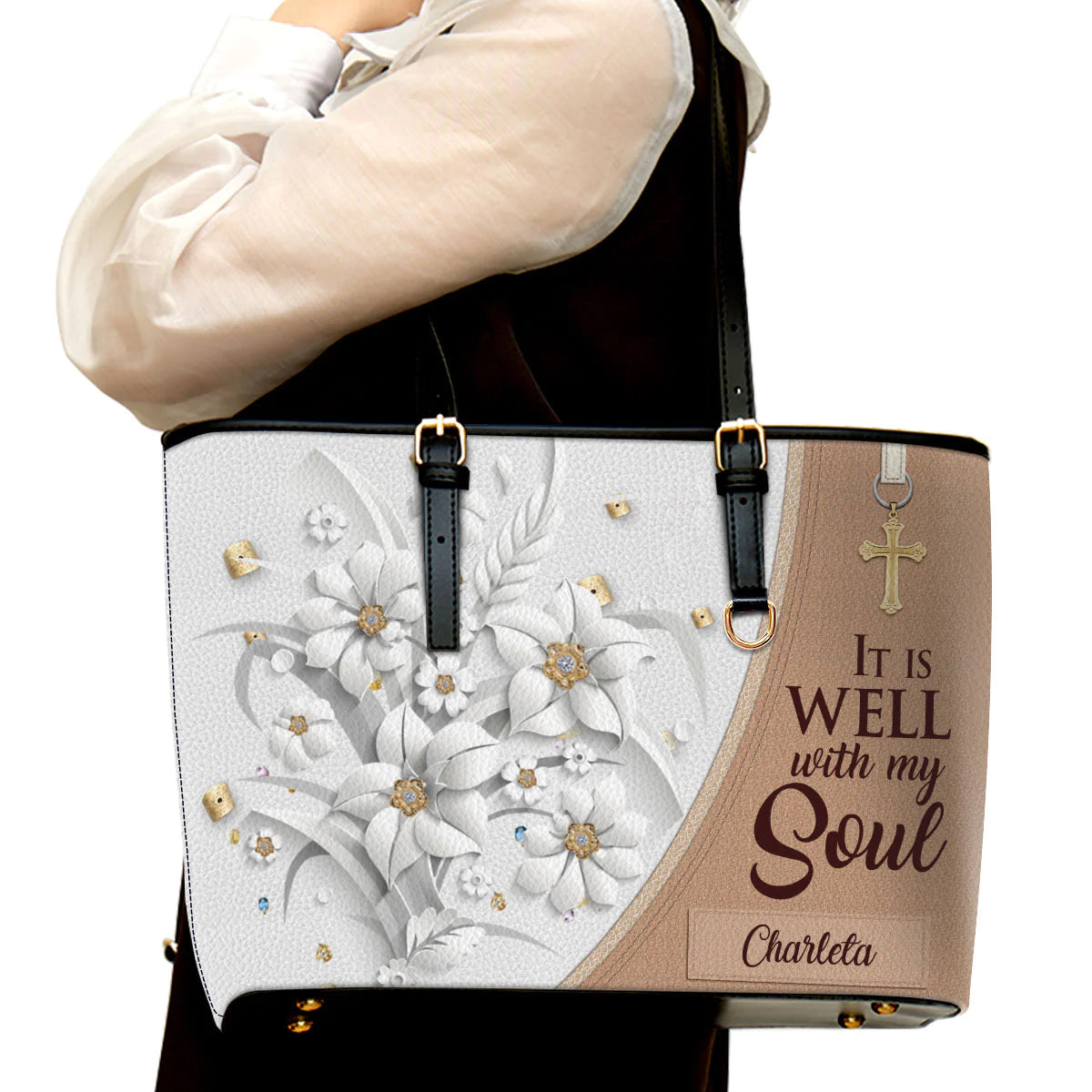 Christianart Designer Handbags, It Is Well With My Soul, Personalized Gifts, Gifts for Women. - Christian Art Bag