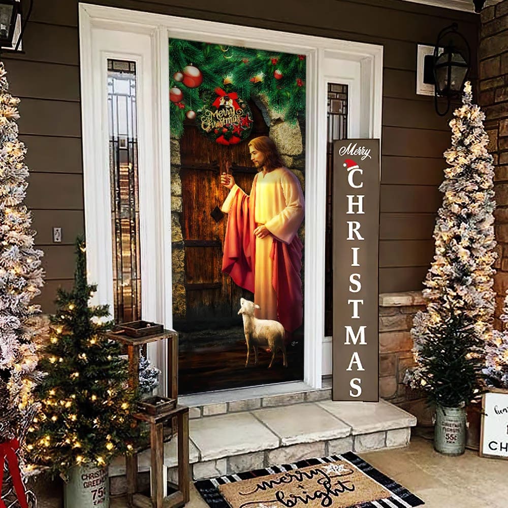 Christianartbag Door Cover, The Lord Jesus Christ Is Come, Religious Door Decorations, Christian Home Decor - Christian Art Bag