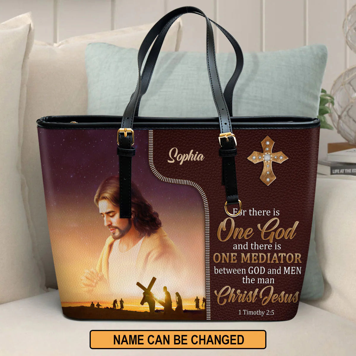 Christianartbag Handbag, There Is One Mediator Between God And Men The Man Christ Jesus, Personalized Gifts, Gifts for Women, Christmas Gift. - Christian Art Bag