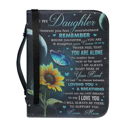 Christianartbag Bible Cover, To My Daughter From Mom Bible Cover, Personalized Bible Cover, Art Design Bible Cover, Christian Gifts, CAB05071223. - Christian Art Bag