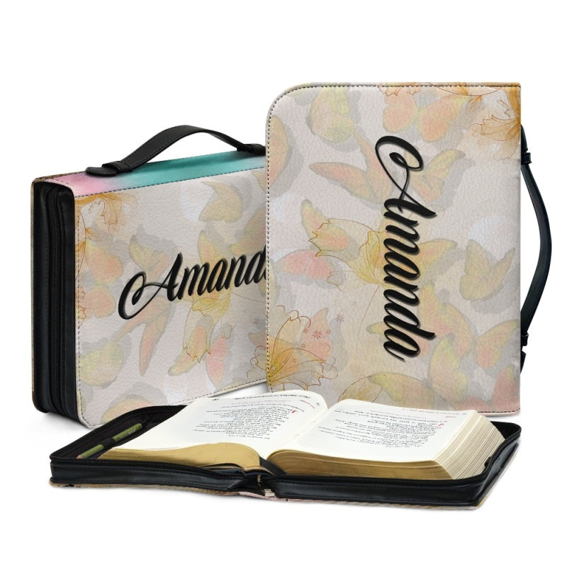 Christianartbag Bible Cover, To My Daughter From Dad Bible Cover, Personalized Bible Cover, Art Design Bible Cover, Christian Gifts, CAB15071223. - Christian Art Bag