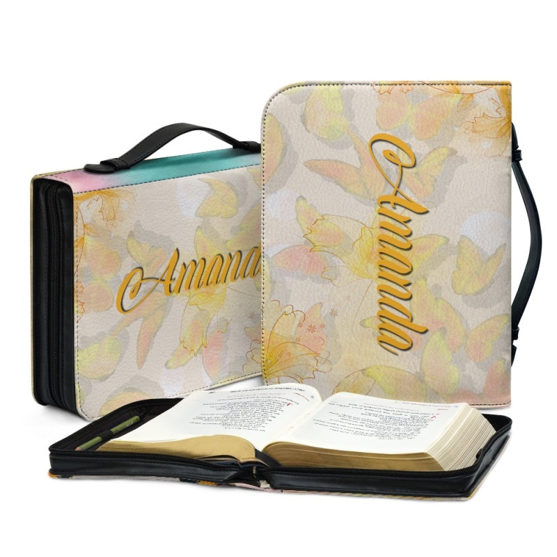 Christianartbag Bible Cover, To My Daughter From Mom Bible Cover, Personalized Bible Cover, Art Design Bible Cover, Christian Gifts, CAB22071223. - Christian Art Bag