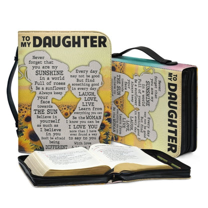 Christianartbag Bible Cover, To My Daughter From Mom Bible Cover, Personalized Bible Cover, Art Design Bible Cover, Christian Gifts, CAB22071223. - Christian Art Bag