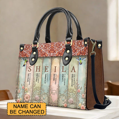 Christianartbag Handbags- Uncover the sacred meaning of your name - Bookmarks Leather Handbag - CABLTB01120624.