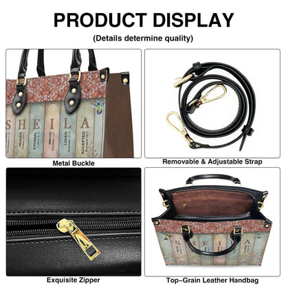 Christianartbag Handbags- Uncover the sacred meaning of your name - Bookmarks Leather Handbag - CABLTB01120624.