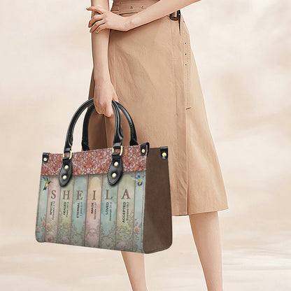 Christianartbag Handbags- Uncover the sacred meaning of your name - Bookmarks Leather Handbag - CABLTB01120624.