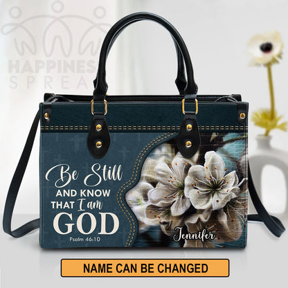 Christianart Handbag, Be Still And Know That I Am God, Personalized Gifts, Gifts for Women. - Christian Art Bag