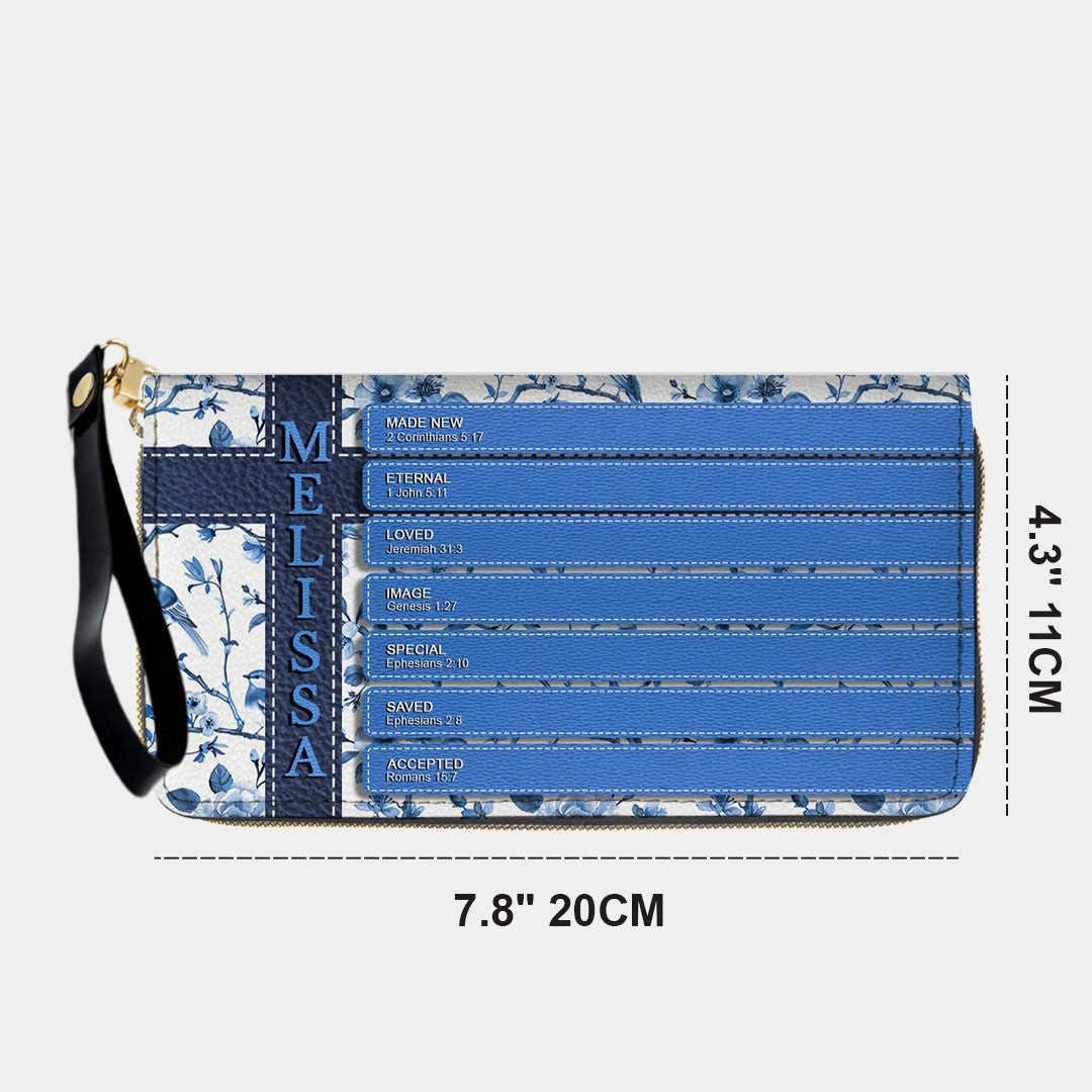 Personalized Leather Handbag – Custom Name with Each Letter Matched to a Unique Bible Verse