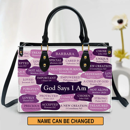 Christianart Designer Handbags, What God Says About You, Personalized Gifts, Gifts for Women. - Christian Art Bag