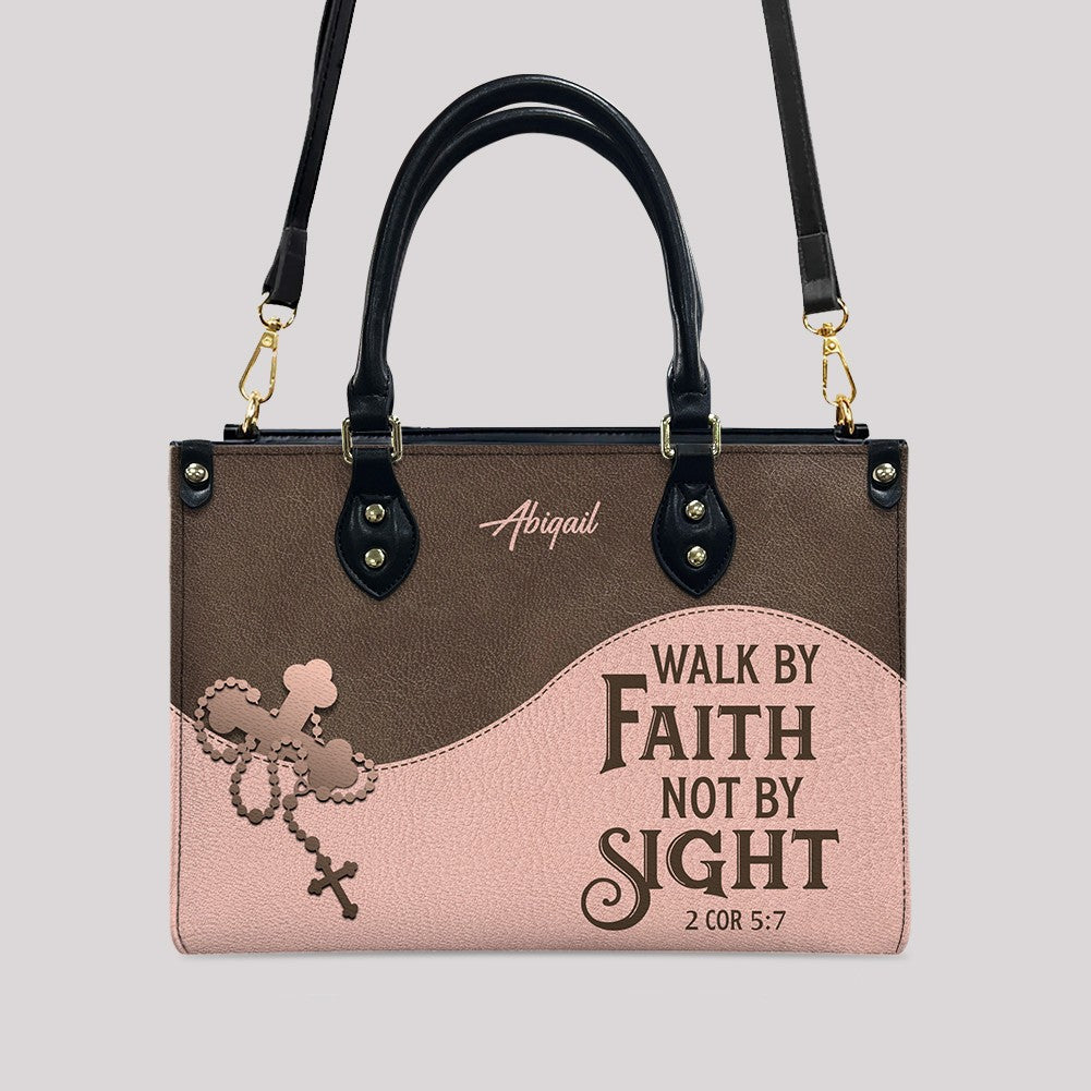 Christian Personalized Leather Handbag for Women – Custom Name & Scripture | CHRISTIANARTBAG