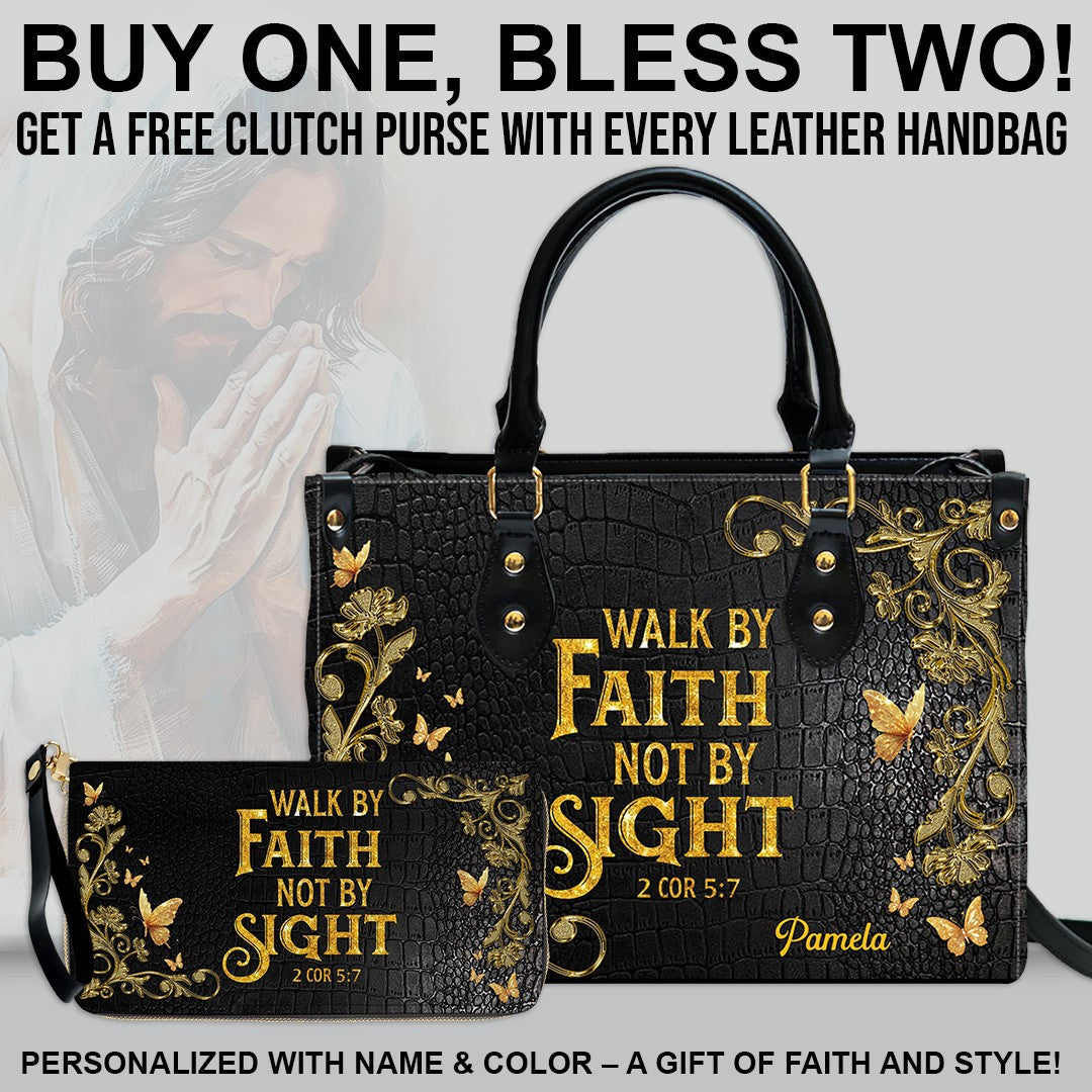 CHRISTIANARTBAG Bible Cover - I Know The Plans I Have For You - Free Clutch Purse with Personalized Leather Handbag - CAB060625