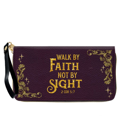 Personalized Leather Handbag & Long Wallet Set – Custom Name & Bible Verse | Elegant Christian Gift for Women