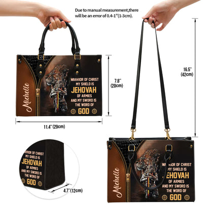Christianartbag Handbag, Warrior Of Christ Beautiful, Personalized Gifts, Gifts for Women, Christmas Gift. - Christian Art Bag