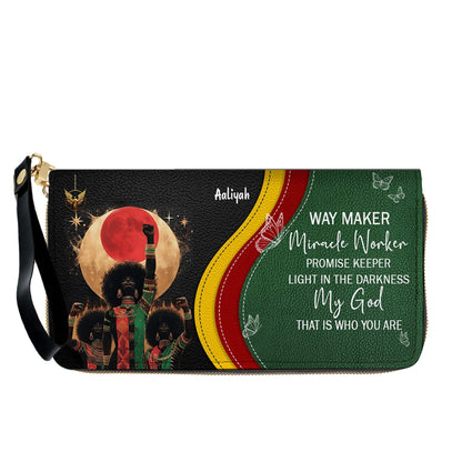 Set - Personalized Christian Leather Handbag & Wallet | Custom Bible Verse Faith Gift for Women by CHRISTIANARTBAG