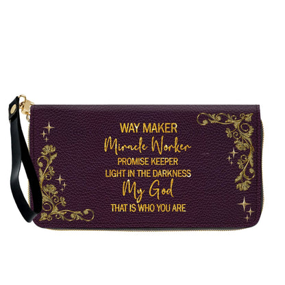 Personalized Leather Handbag & Long Wallet Set – Custom Name & Bible Verse | Elegant Christian Gift for Women