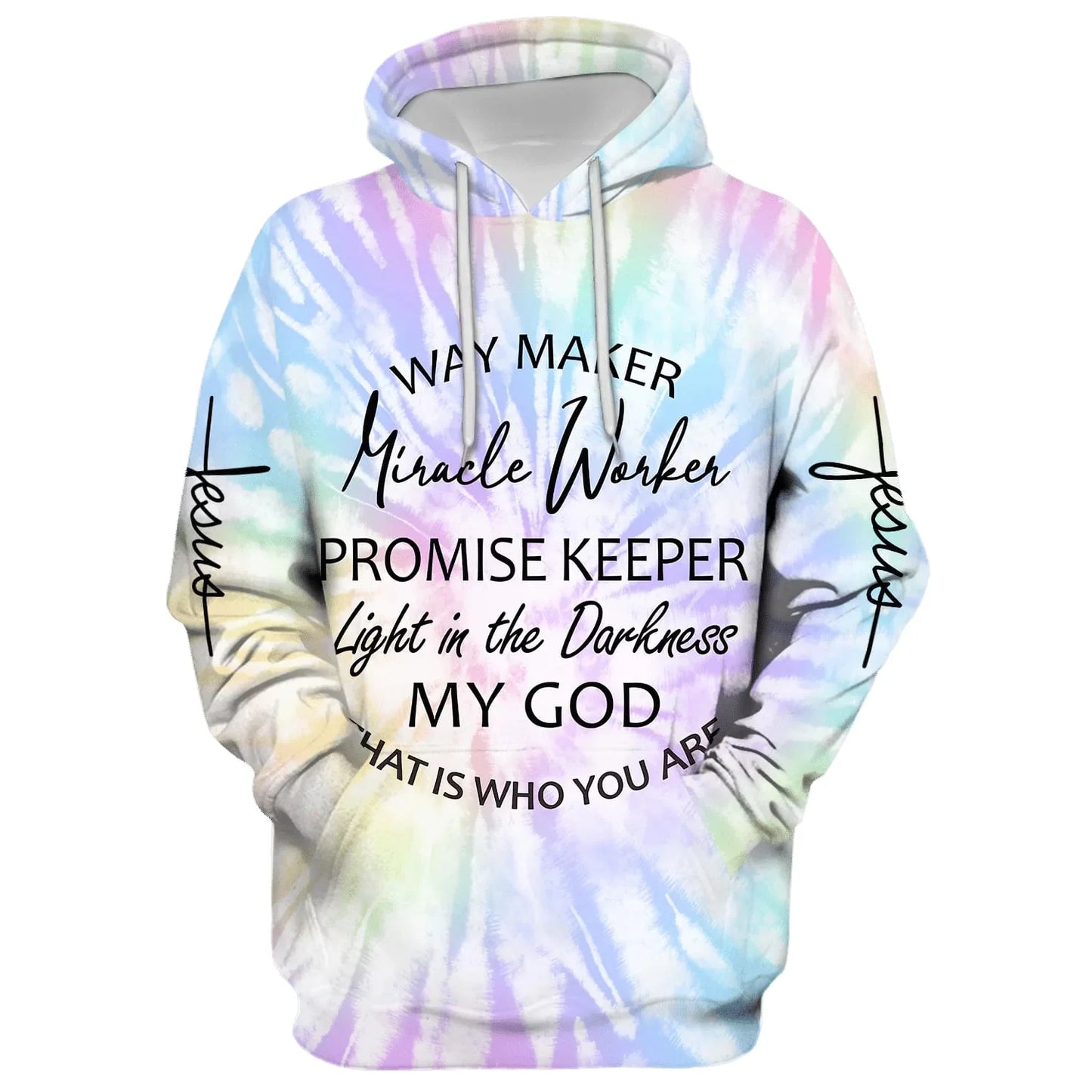 Christianartbag Clothing, Way Maker Miracle Worker Promise Keeper Light In The Darkness My God, Christian 3D Hoodie, Christian 3D Sweater, Personalized Hoodies. - Christian Art Bag