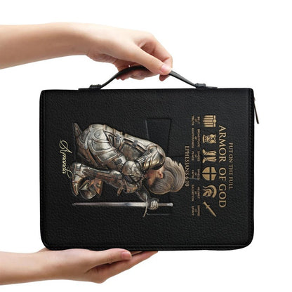 Personalized Armor of God Bible Cover Case | Custom Name & Color - CHRISTIANARTBAG 01082826