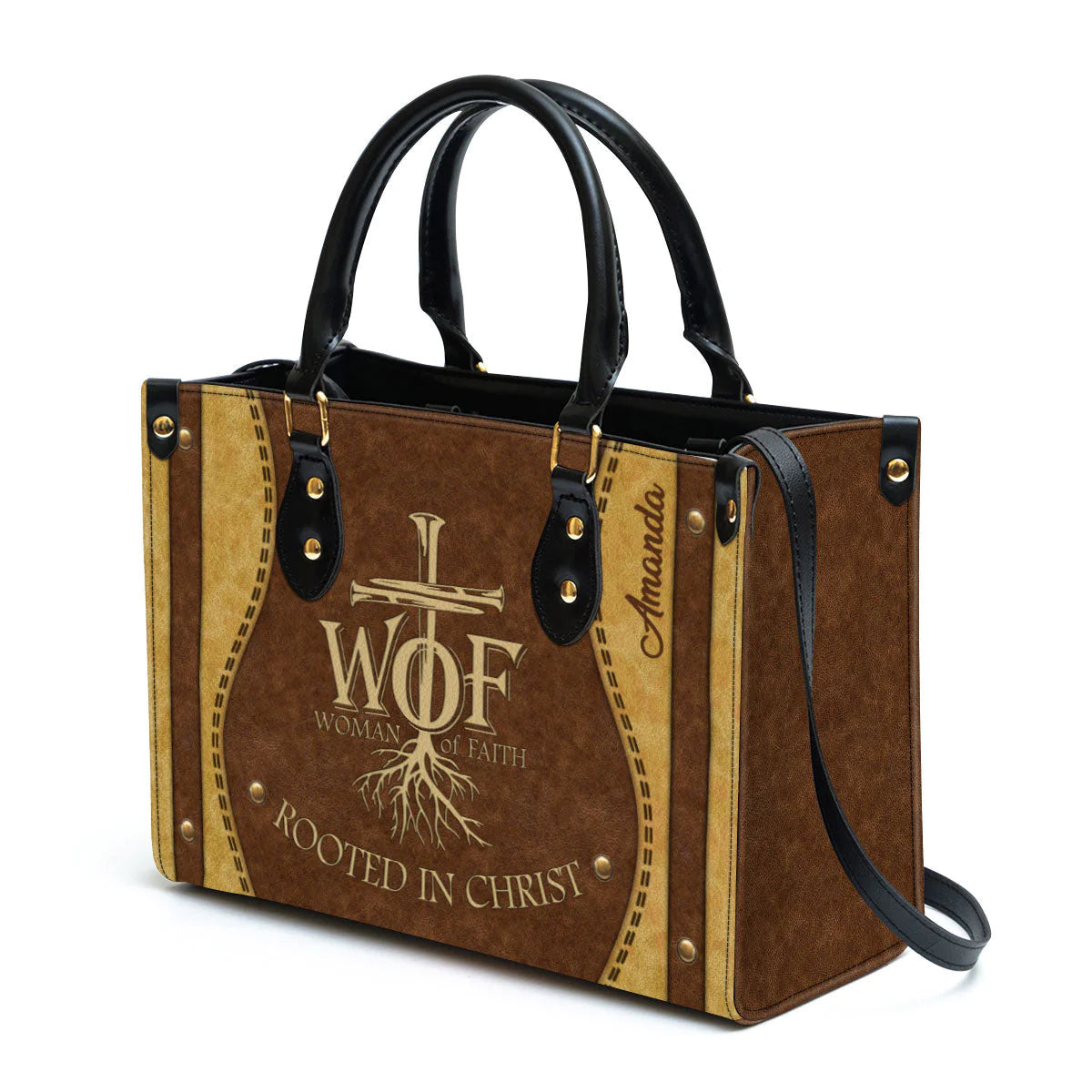 Christianartbag Handbags, Woman Of Faith Leather Bags, Personalized Bags, Gifts for Women, Christmas Gift, CABLTB01300723. - Christian Art Bag