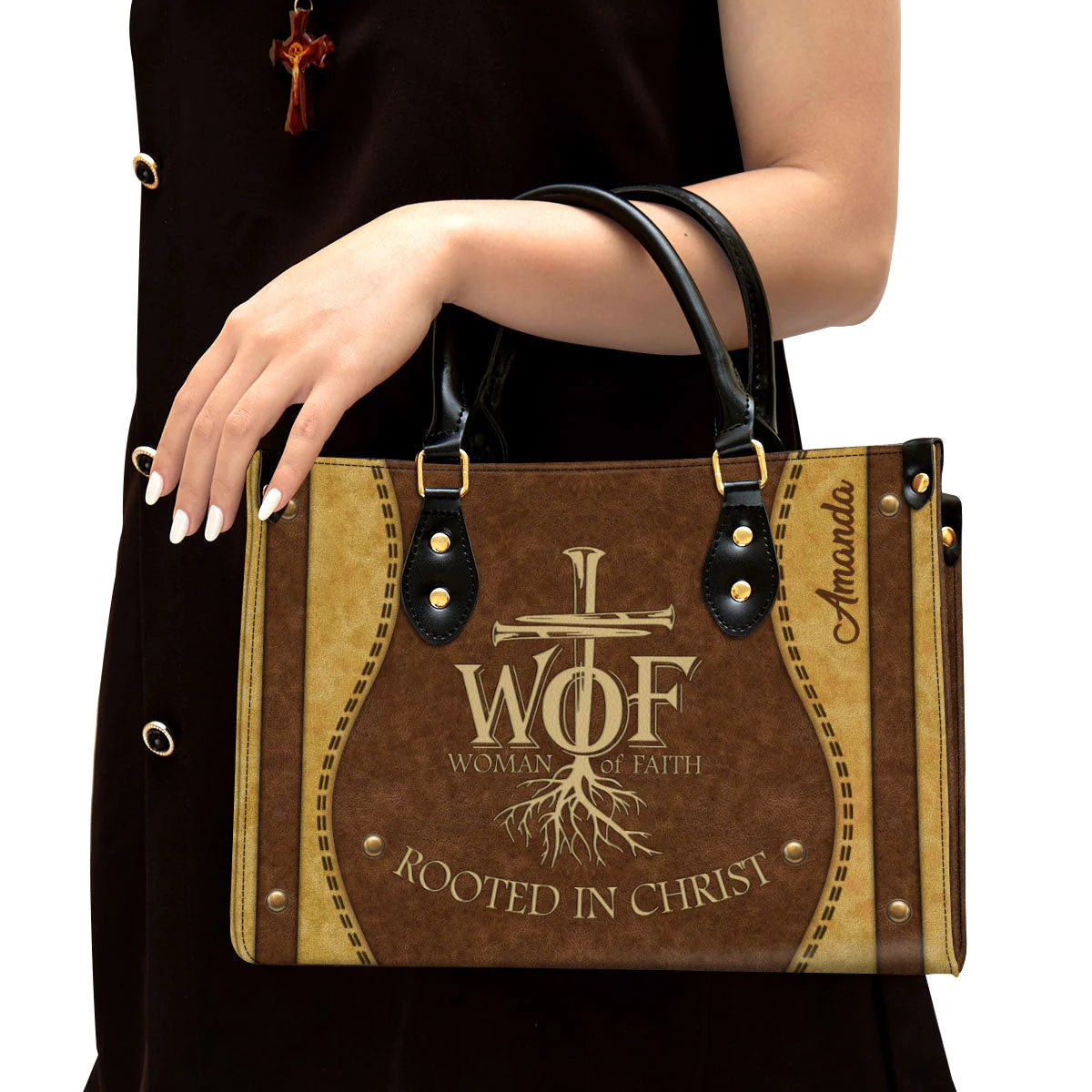 Christianartbag Handbags, Woman Of Faith Leather Bags, Personalized Bags, Gifts for Women, Christmas Gift, CABLTB01300723. - Christian Art Bag
