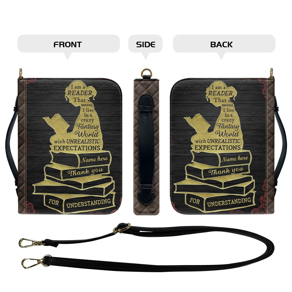 CHRISTIANARTBAG Book Covers - I Am Reader That Means in a crazy Fantasy World - Personalized Book Cover.