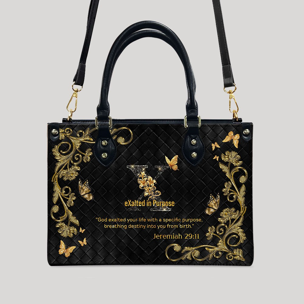 CHRISTIANARTBAG Handbags - Personalized Christian Handbag with Bible Verse – A to Z Alphabet Design – Your Letter, Your Verse, Your Faith – Inspirational Gift for Moms - CABLTB01062425