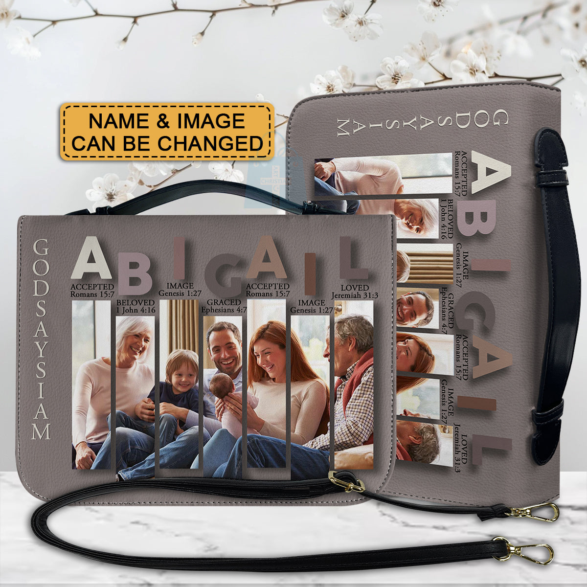 CHRISTIANARTBAG Bible Cover - Uncover the sacred meaning of your name and image - Personalized Bible Cover, CABBBCV04200924.