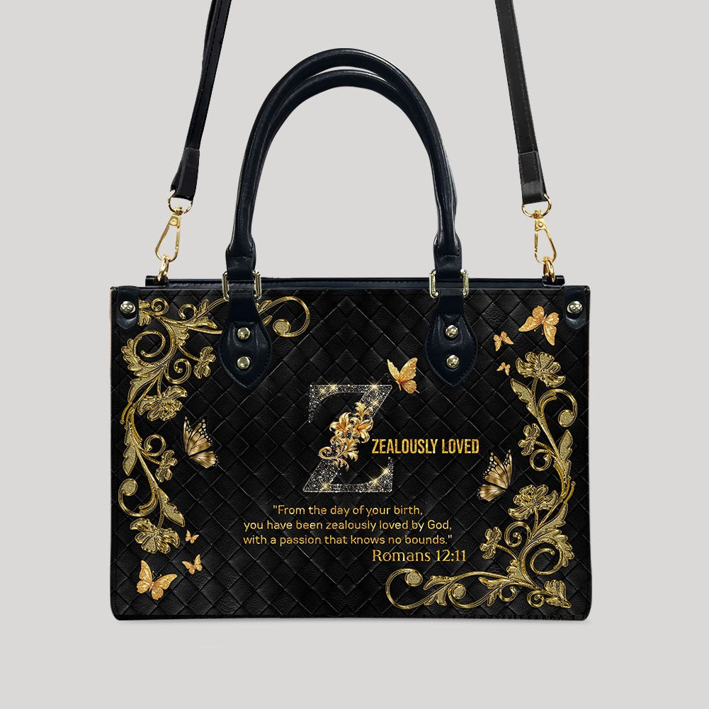 CHRISTIANARTBAG Handbags - Personalized Christian Handbag with Bible Verse – A to Z Alphabet Design – Your Letter, Your Verse, Your Faith – Inspirational Gift for Moms - CABLTB01062425