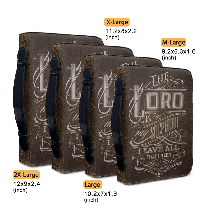 CHRISTIANARTBAG Bible Covers - The Lord Is My Shepherd Psalm 23 1 Bible-Cover - CABBBCV05080524.