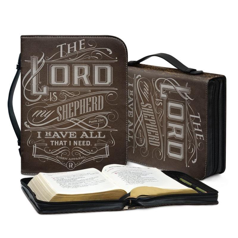 CHRISTIANARTBAG Bible Covers - The Lord Is My Shepherd Psalm 23 1 Bible-Cover - CABBBCV05080524.