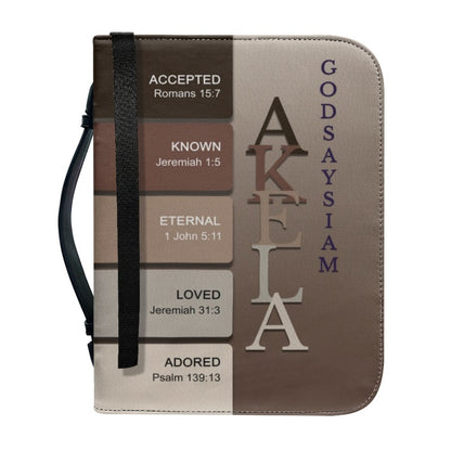 CHRISTIANARTBAG Bible Cover Organic Earth - Uncover the sacred meaning of your name - Personalized Bible Cover, CABBBCV14131124.