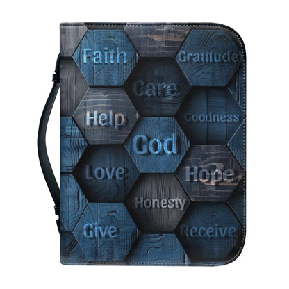 CHRISTIANARTBAG Bible Cover - GOD Help Love Faith - Personalized Bible Cover, CABBBCV03120824.