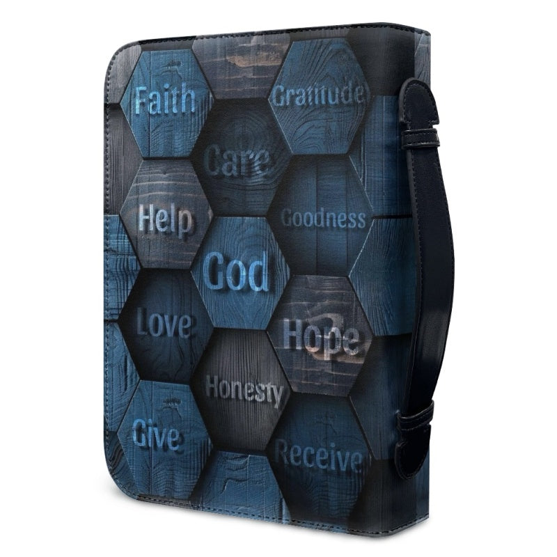 CHRISTIANARTBAG Bible Cover - GOD Help Love Faith - Personalized Bible Cover, CABBBCV03120824.