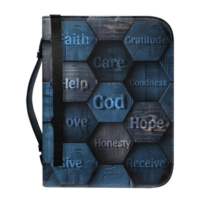 CHRISTIANARTBAG Bible Cover - GOD Help Love Faith - Personalized Bible Cover, CABBBCV03120824.