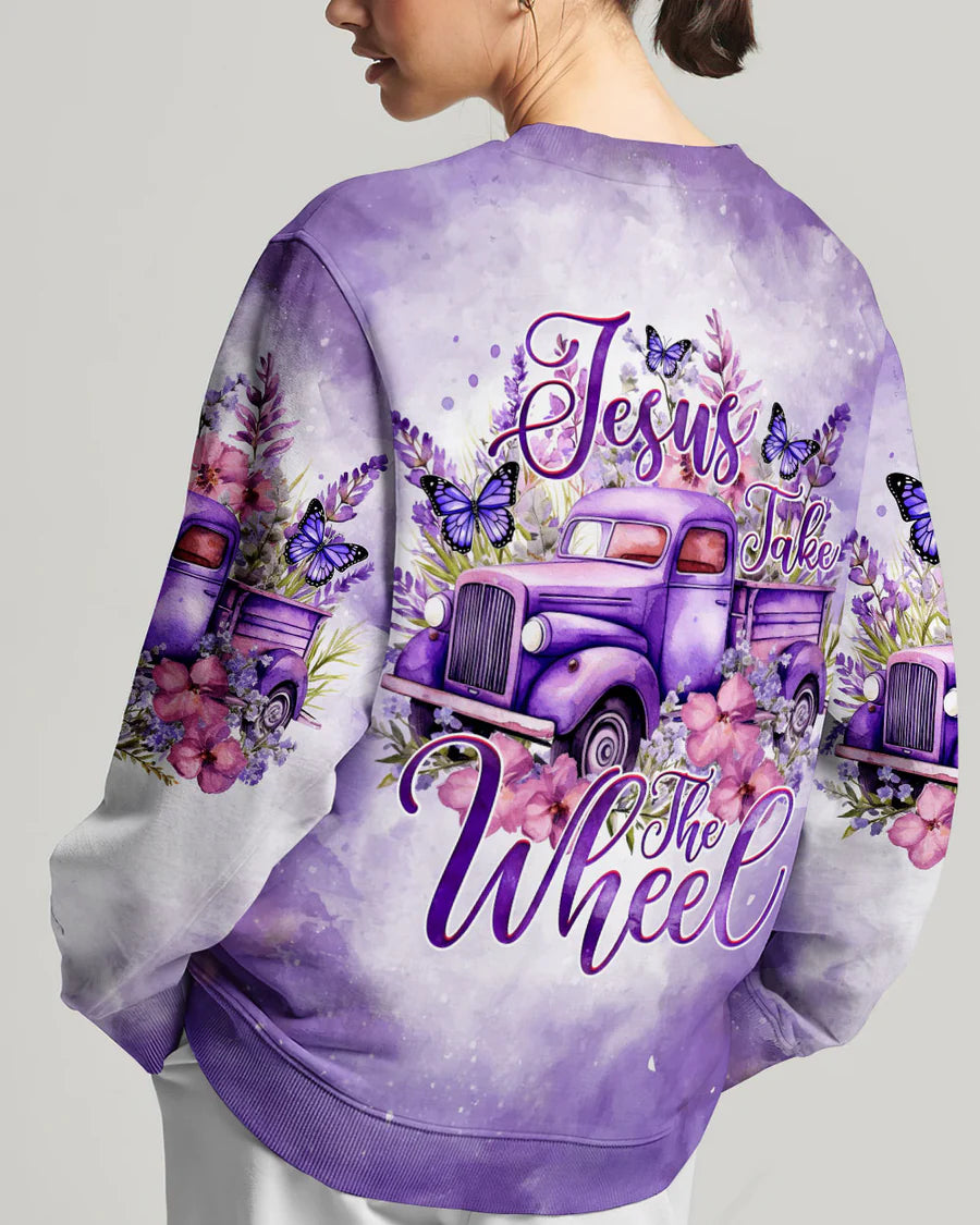 Christianartbag Clothing, Jesus Take The Wheel Women's All Over Print Shirt, Graphic Hoodie, Christian Clothing, Christmas Gift, CABCT01041223. - Christian Art Bag