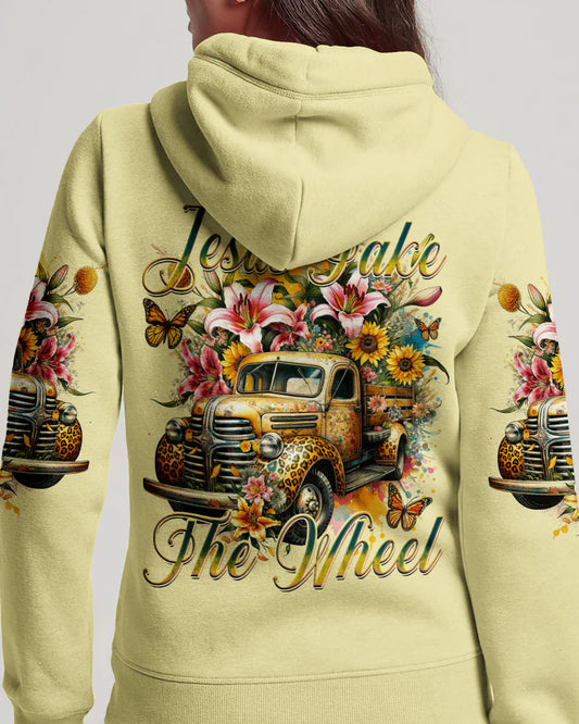 Christianartbag Clothing, Jesus Take The Wheel Women's All Over Print Shirt, Graphic Hoodie, Christian Clothing, Christmas Gift, CABCT04041223. - Christian Art Bag