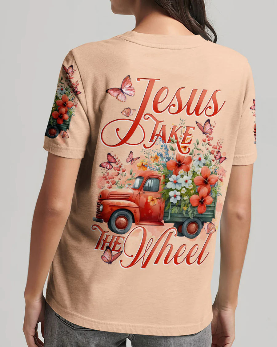 Christianartbag Clothing, Jesus Take The Wheel Women's All Over Print Shirt, Graphic Hoodie, Christian Clothing, Christmas Gift, CABCT03041223. - Christian Art Bag