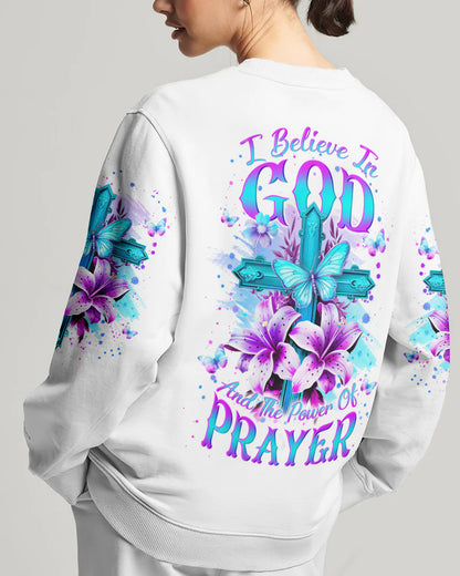 Christianartbag 3D T-Shirt For Women, I Believe In God Women's All Over Print Shirt, Christian Shirt, Faithful Fashion, 3D Printed Shirts for Christian Women, CABDS06261223 - Christian Art Bag