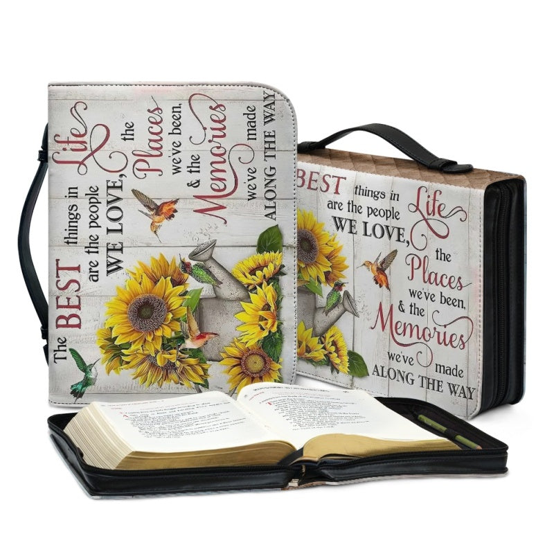 Christianartbag Bible Cover, Sunflower Bible Cover, Personalized Bible Cover, Sunflower Cross Bible Cover, Christian Gifts, CAB05171123. - Christian Art Bag