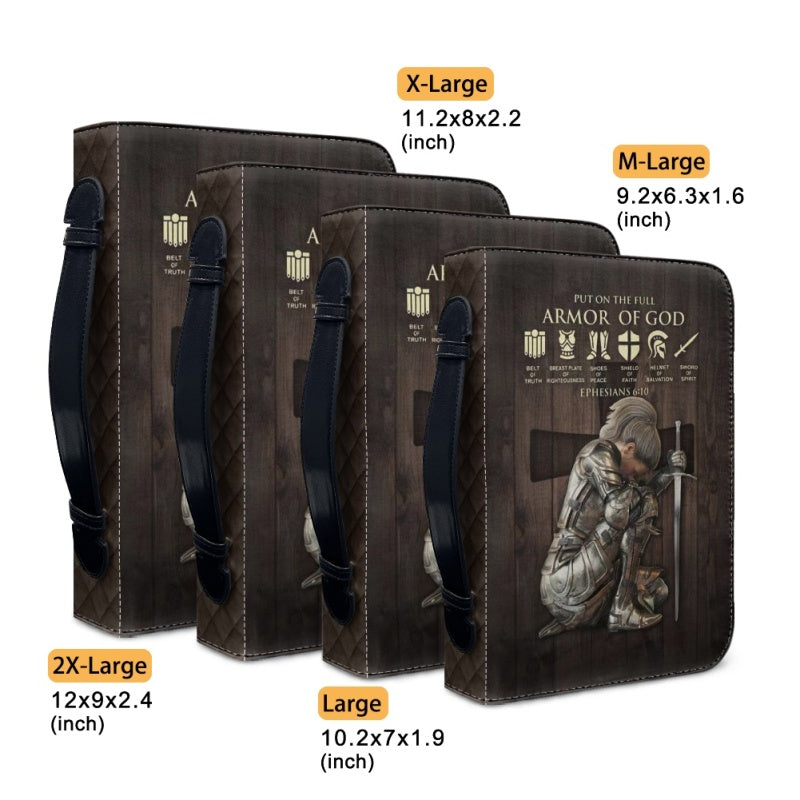 CHRISTIANARTBAG Bible Cover - Uncover the sacred meaning of your name - Armor of God Bible Cover - Personalized Bible Cover, CABBBCV01080924.