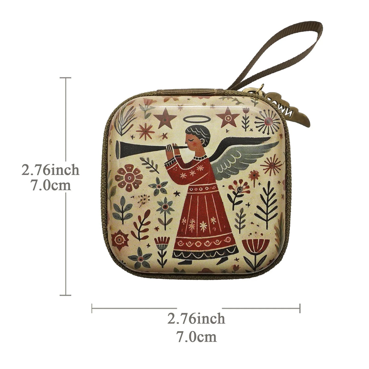 Virgin Mary & Jesus Rosary Bag – Catholic Religious Jewelry Storage Pouch