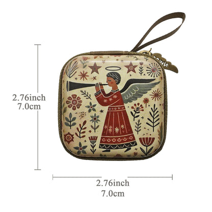 Virgin Mary & Jesus Rosary Bag – Catholic Religious Jewelry Storage Pouch