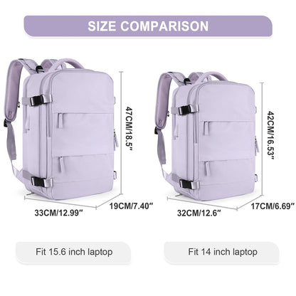 HSPS Travel Backpack, Chic and Functional Travel Backpack for Women, Carry On Backpack,TSA Laptop Backpack Flight Approved, College Nurse Bag Casual Daypack for Weekender, CABBP01140124. - Christian Art Bag