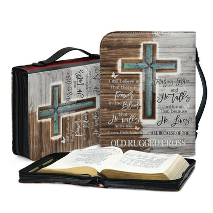 CHRISTIANARTBAG Bible Covers - Old Rugged Cross-Bible-Cover - CABBBCV02290424.