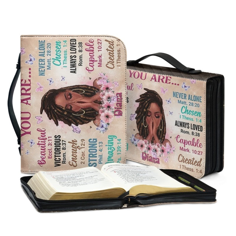 Christianartbag Bible Cover, God Says You Are Bible Cover, Personalized Bible Cover, Warrior Bible Cover, Christian Gifts, CAB02200124. - Christian Art Bag