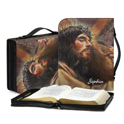 Christianartbag Bible Cover, Faith Bible Cover, Personalized Bible Cover, Cross Jesus Bible Cover, Christian Gifts, CAB12210224.