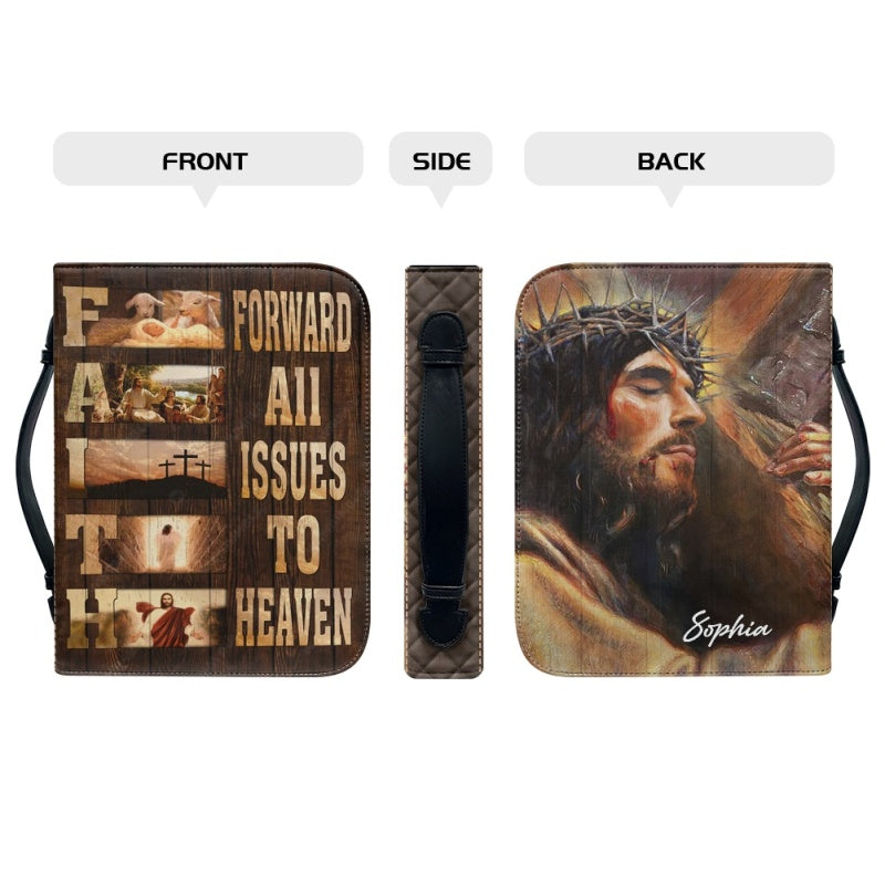 Christianartbag Bible Cover, Faith Bible Cover, Personalized Bible Cover, Cross Jesus Bible Cover, Christian Gifts, CAB12210224.