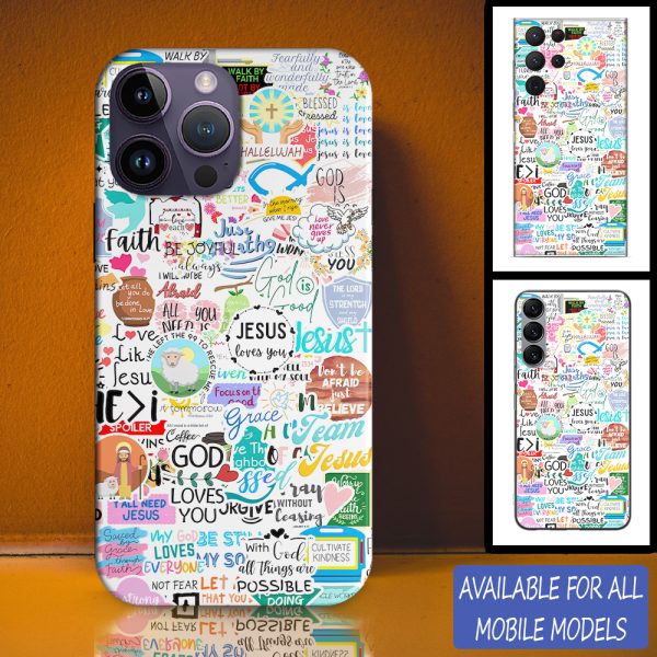 Christianartbag Phone Case, Faith Affirmation Phone Case, Personalized Phone Case, Christian Phone Case,  Jesus Phone Case,  Bible Verse Phone Case. - Christian Art Bag