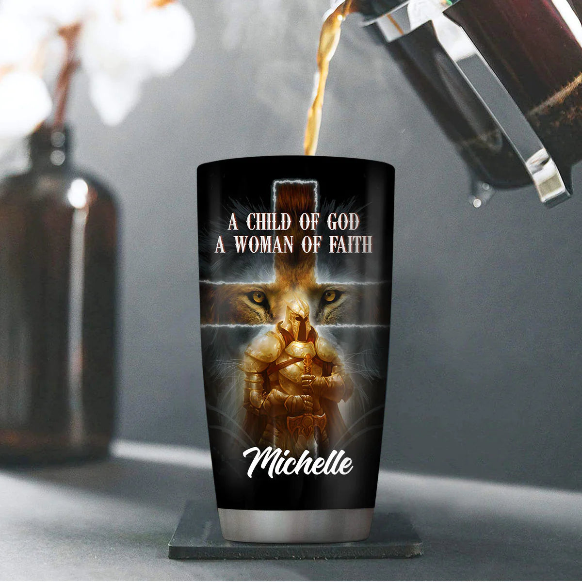 Christianartbag Drinkware, A Child of God, Personalized Mug, Tumbler, Christmas Gift. - Christian Art Bag