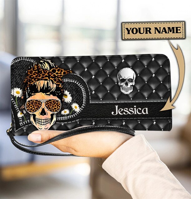 Christianart Personalized Gifts For Women, Women's Wallet Animal Print Wallets Fashion Handbags Wild Long Zipper Clutch Bag Multi-card Women Bag Purse. - Christian Art Bag