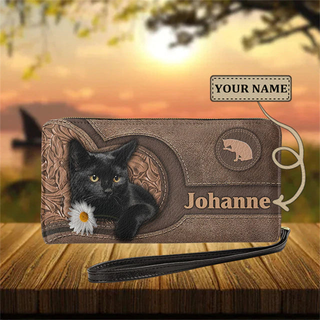 Christianart Personalized Gifts For Women, Women's Wallet Animal Print Wallets Fashion Handbags Wild Long Zipper Clutch Bag Multi-card Women Bag Purse. - Christian Art Bag